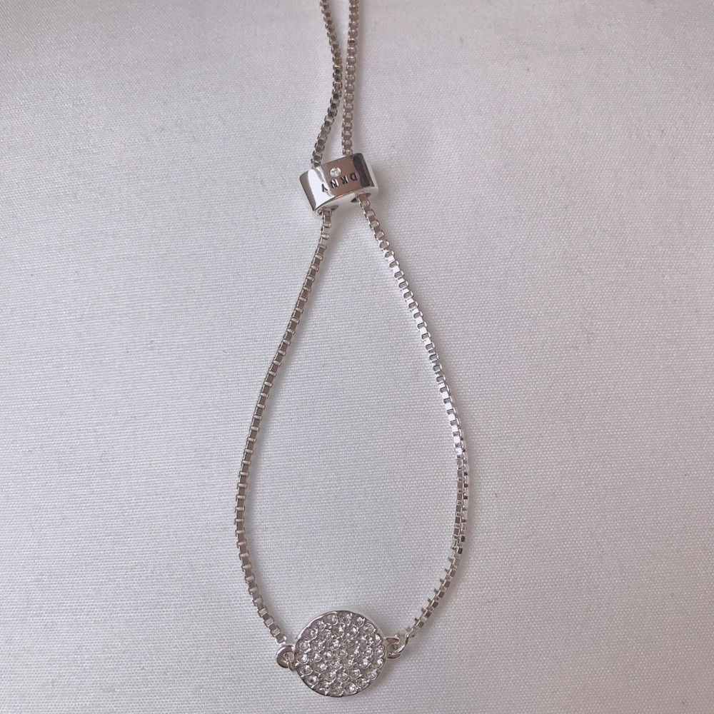 DKNY adjustable silver bracelet